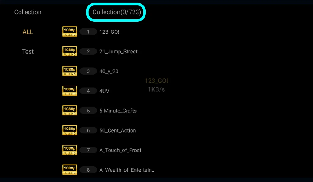 user interface of the sun tv app on dingbox d2