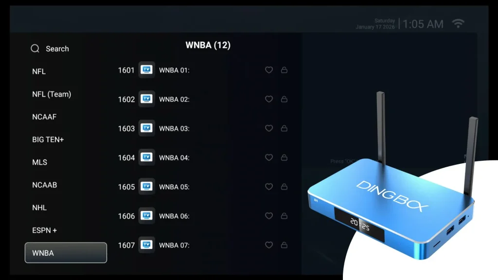 free sports streaming box 4 